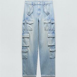 Light Blue Cargo Jeans